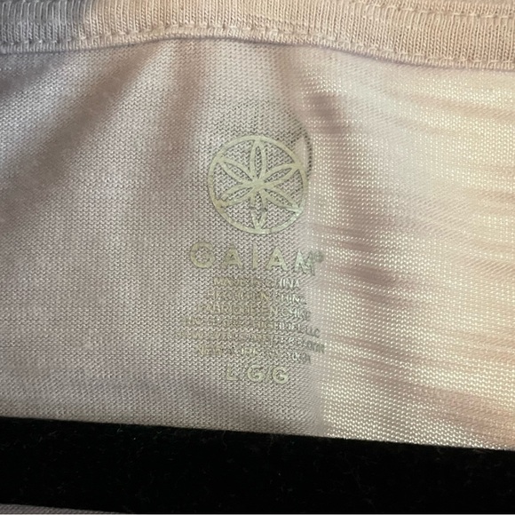 Gaiam Lavender Relaxed Cotton Yoga Tank Top - Picture 11 of 12